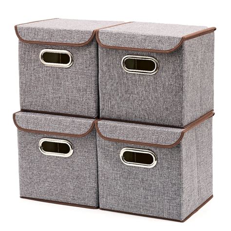 cube storage boxes with lids